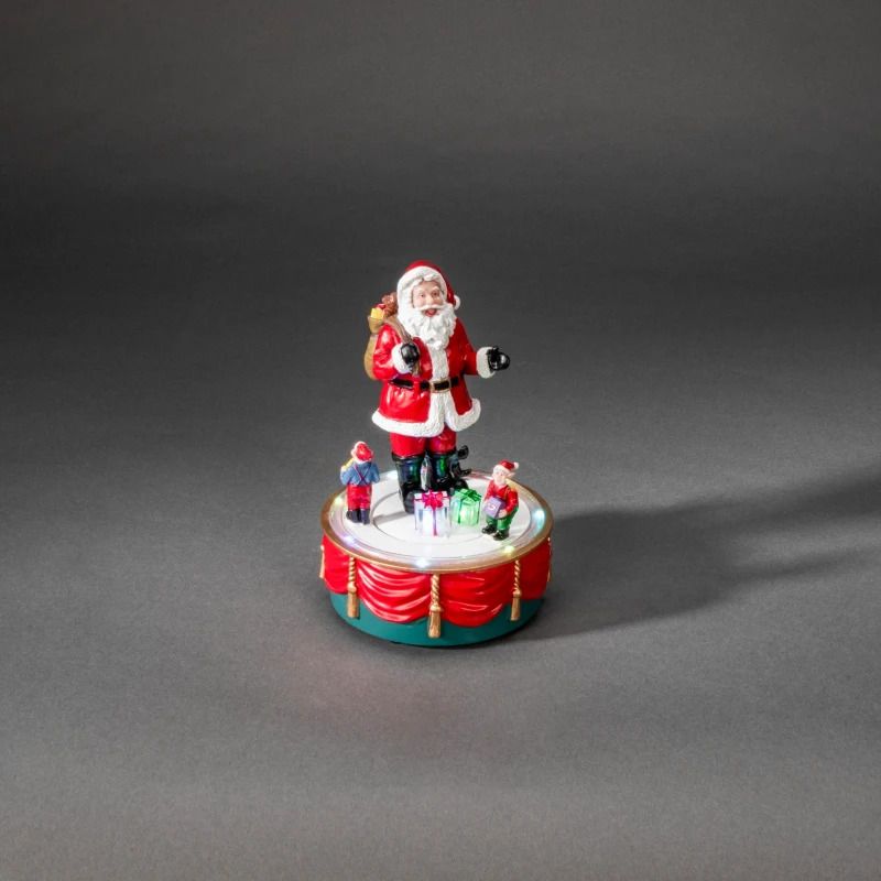 Konstsmide LED Decoratief Wintertafereel | 0,64W 10 Multicolor Lichtpunten | 6u Timer | Batterij/USB-C 1,8m | Binnengebruik
