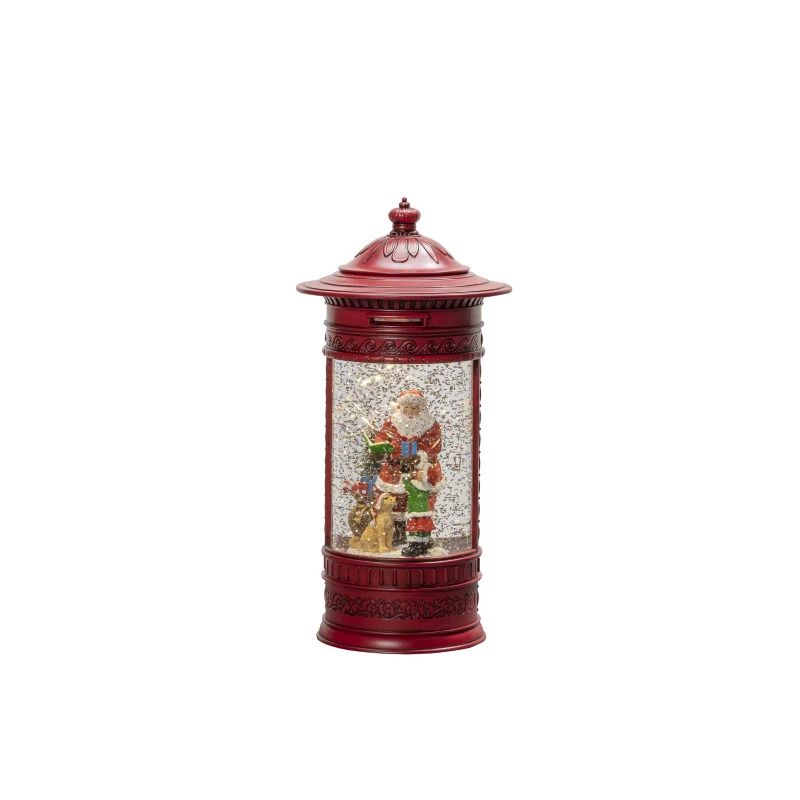 Konstsmide Decoratieve LED Lantaarn | 0.1W Warm Wit 1 Lichtpunt | Rond 26.5x13cm | Timerfunctie, USB/batterij | Voor binnen | Niet dimbaar
