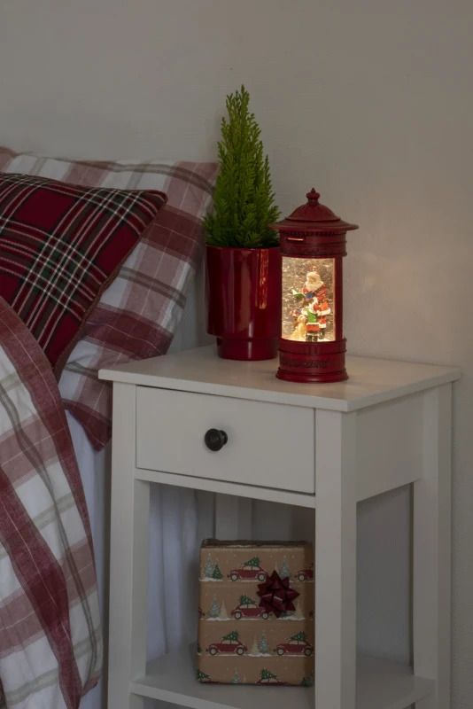 Konstsmide Decoratieve LED Lantaarn | 0.1W Warm Wit 1 Lichtpunt | Rond 26.5x13cm | Timerfunctie, USB/batterij | Voor binnen | Niet dimbaar
