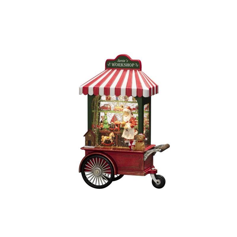 Konstsmide LED Sfeerlantaarn | 0.1W Warmwit | 1 Lichtpunt | 27x17,5cm | Timer | USB/3xAA | Alleen voor binnengebruik