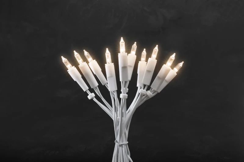 Konstsmide LED Lichtsnoer | 35 Lichtpunten 2.1W Warm Wit 230V | 5.1m 15cm spacing witte kabel | Alleen binnengebruik