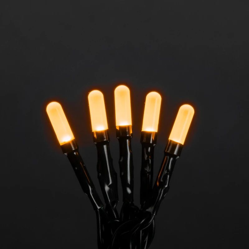 Konstsmide Micro LED Lichtsnoer | 100 Lichtpunten Extra Warm Wit | 3,6W 30V | 10m groen snoer | Binnen | Spacing 10cm