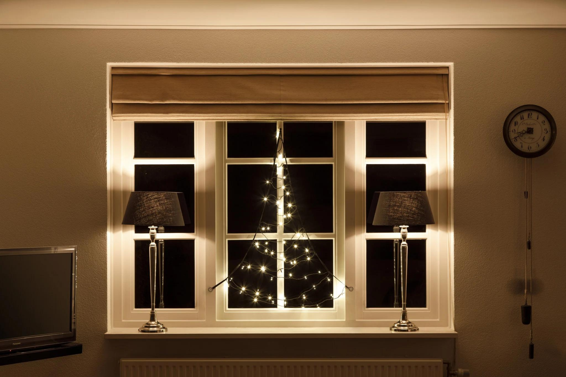 Fairybell Raamkerstboom | 125cm 60 LEDs | Warm Wit