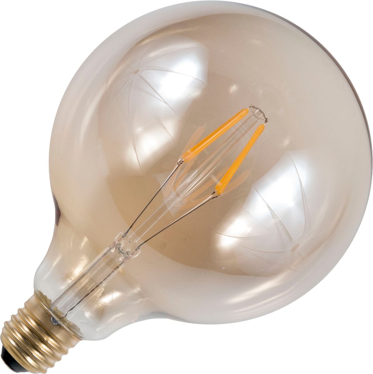 Schiefer led filament e27 bol 4w g125x180mm 2200k goud dimbaar