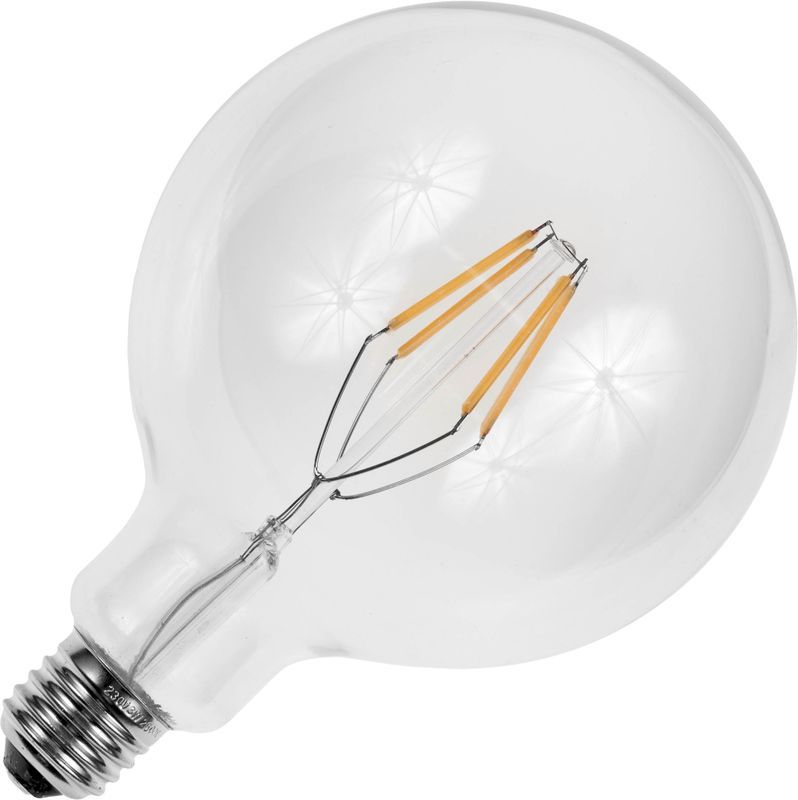 Schiefer led filament e27 bol 4w g125x180mm 2200k helder dimbaar