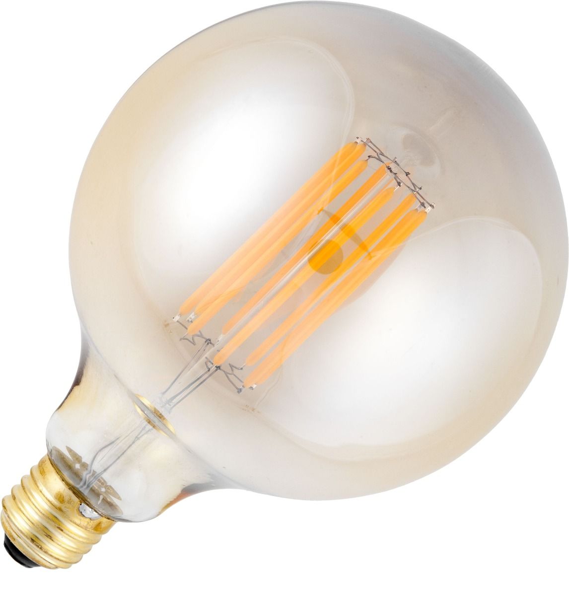 Schiefer led filament e27 bol 8w g125x180mm 2200k goud dimbaar