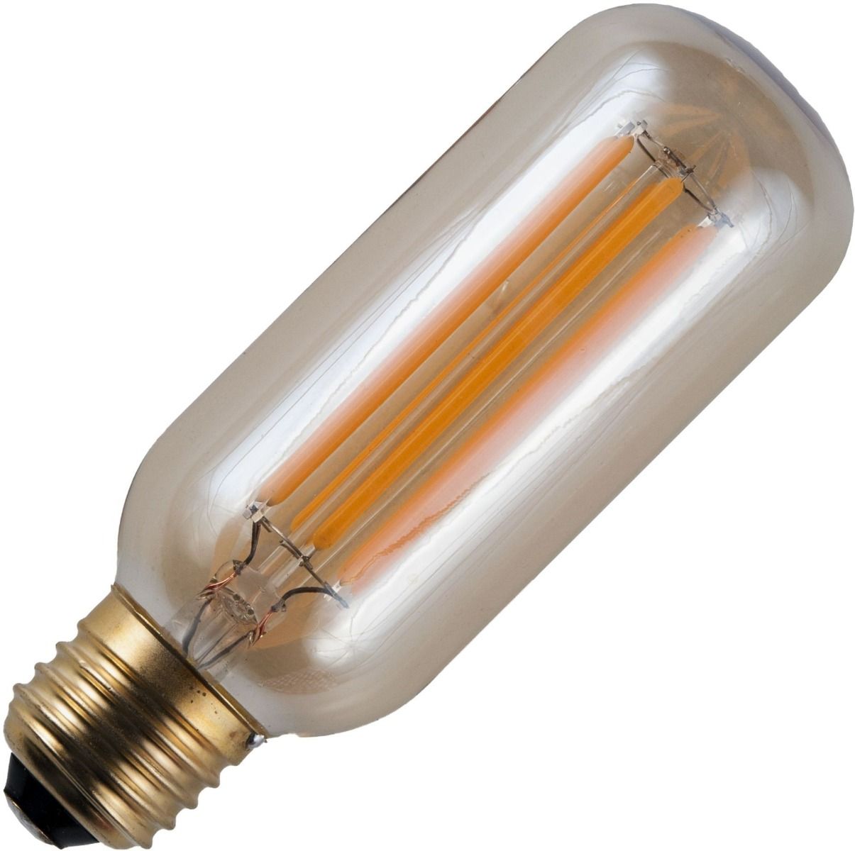 Schiefer led filament e27 buis 6.5w t45x130mm 2500k goud dimbaar