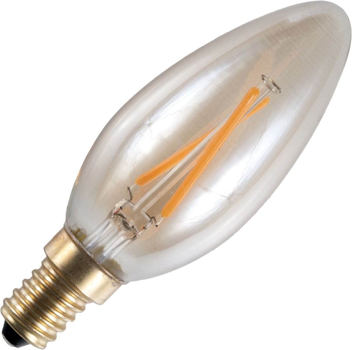 Schiefer  FILAMENTLED CANDLE C35x100mm 130Lm 1.5W 2200K 922 GOLD 230V Dim
