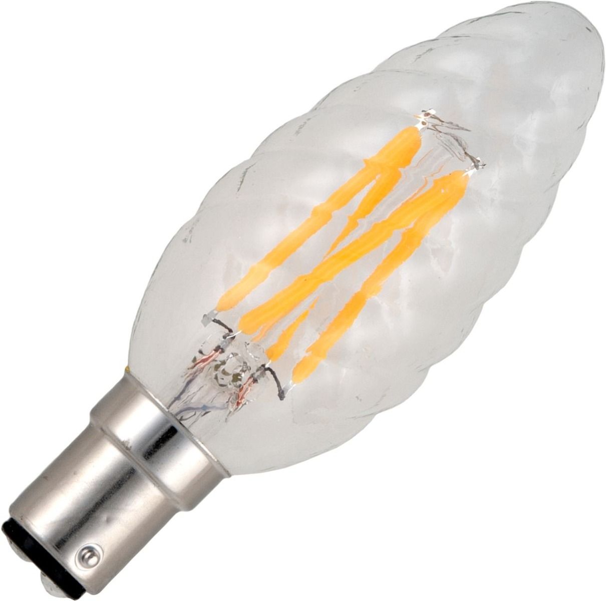 Schiefer  FILAMENTLED TWISTED CANDLE C35x100 280Lm 4W 2500K 925 CLEAR Dim