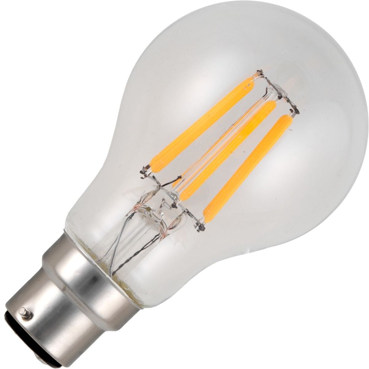 Schiefer Ba22d FILAMENTLED GLS A60x105mm 430Lm 5.5W 2500K 925 CLEAR 230V Dim