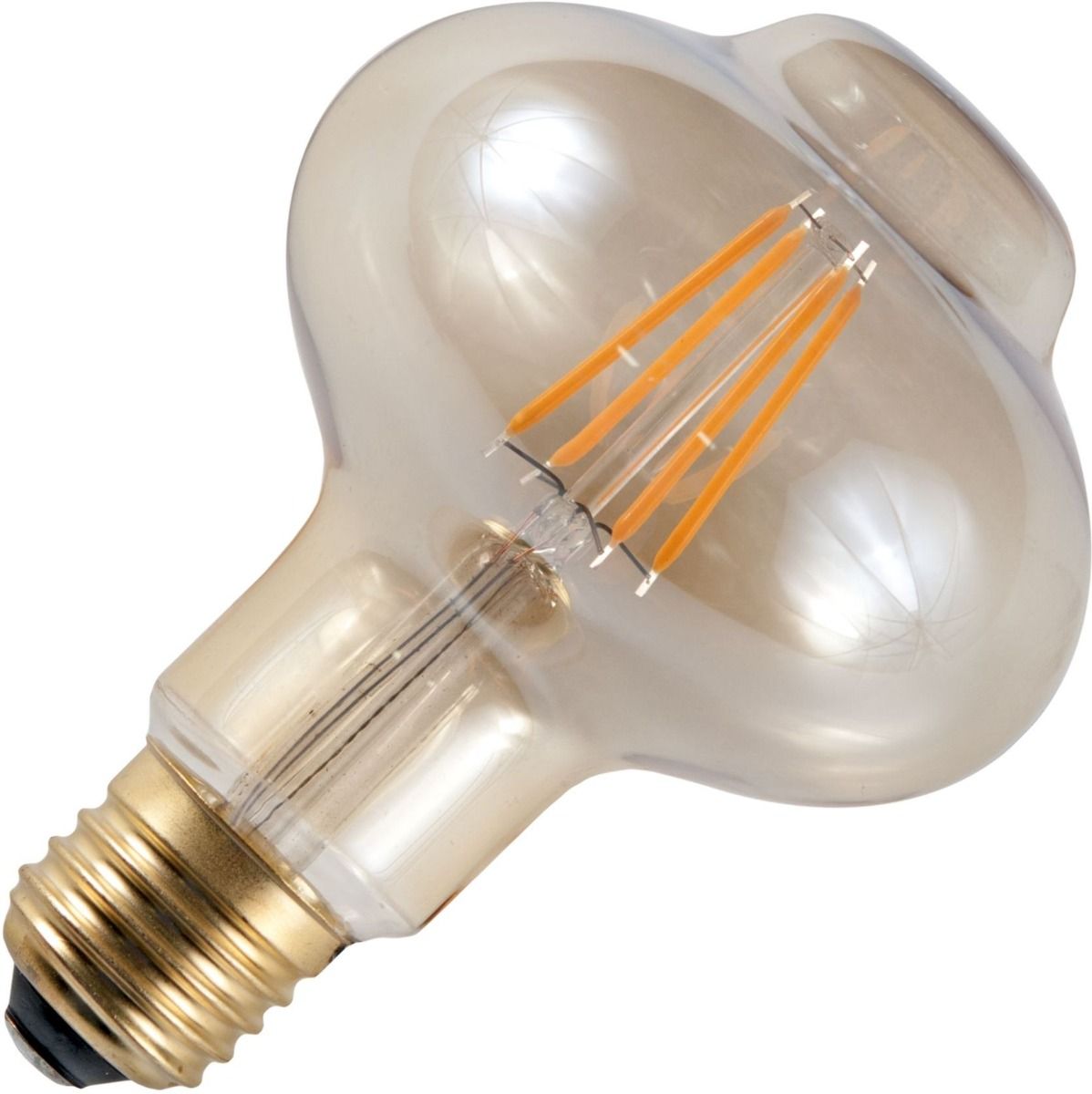 Schiefer led filament e27 lantaarn 4w 84x120mm 2200k goud dimbaar