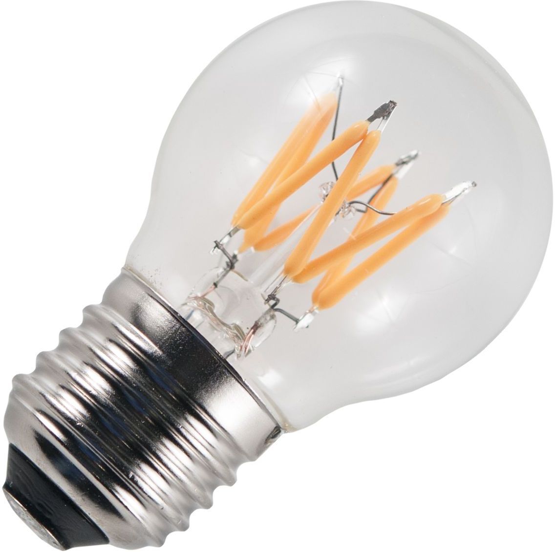 E27 FILAMENTLED BALL WAVE G45x75mm 360Lm 6W 2200K 922 CLEAR 230V V-Dim
