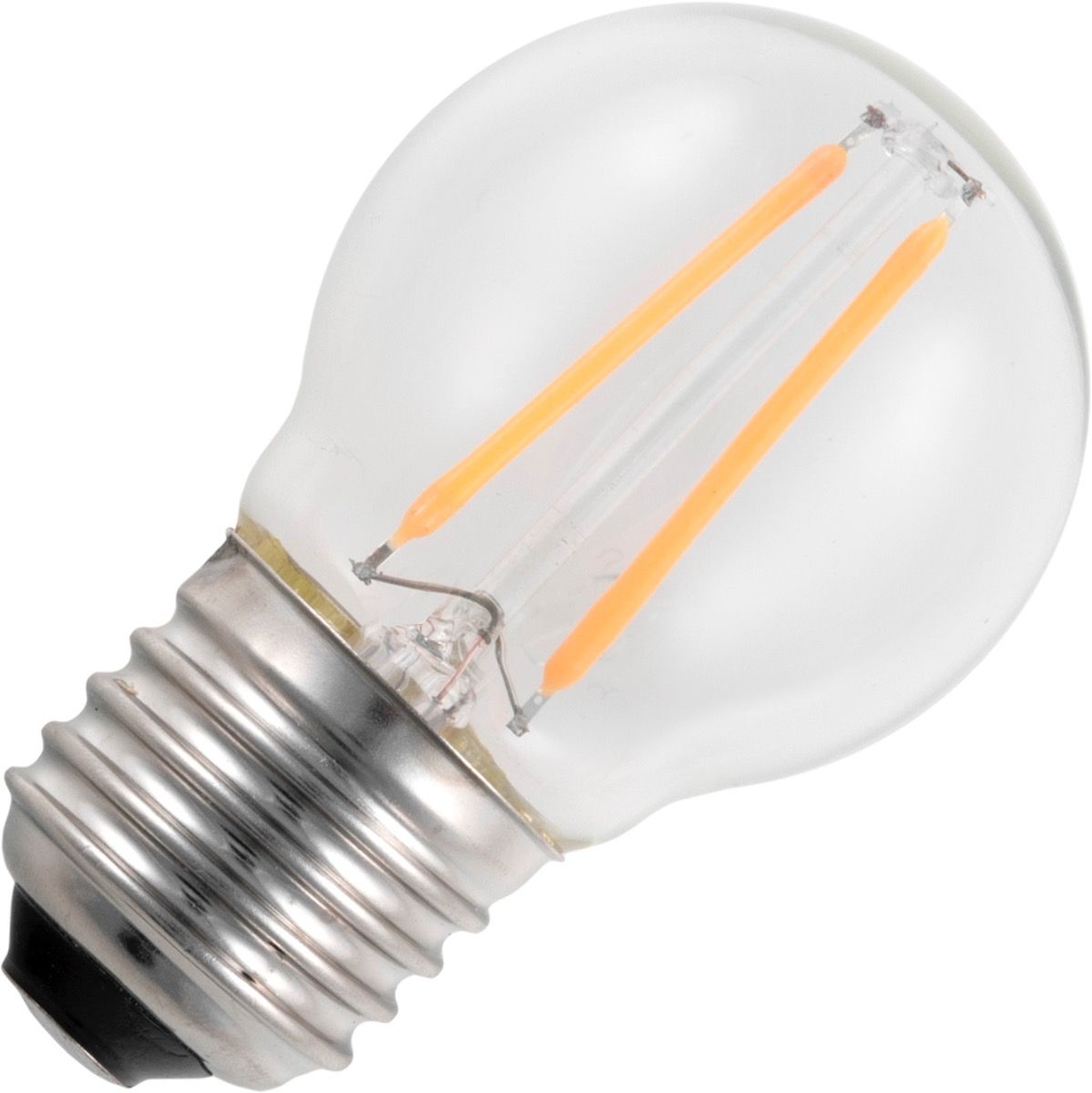 Schiefer led filament e27 bal 2w g45x75mm 2200k helder non-dimbaar