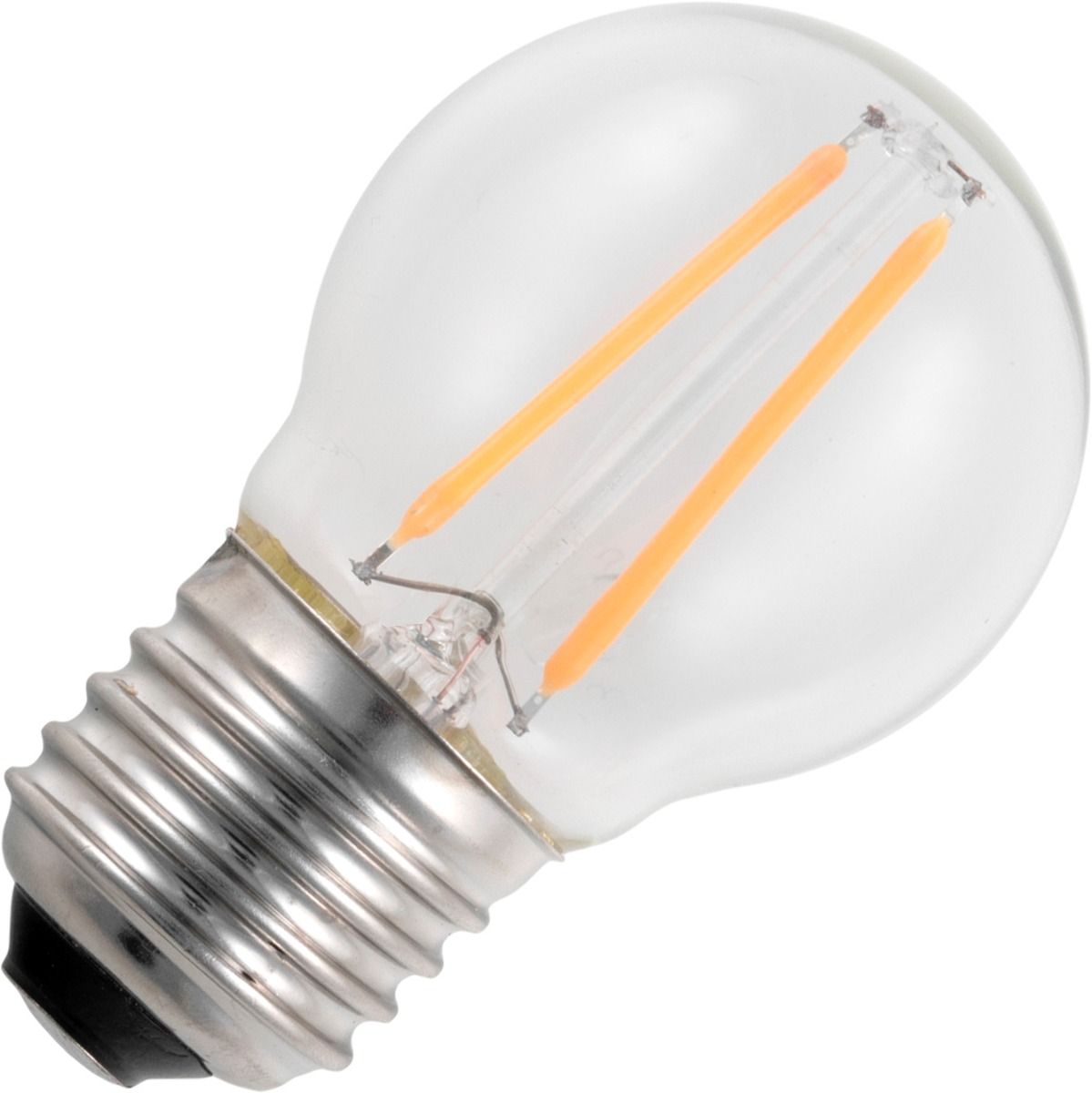 Schiefer led filament e27 bal 2w g45x75mm 2700k helder non-dimbaar