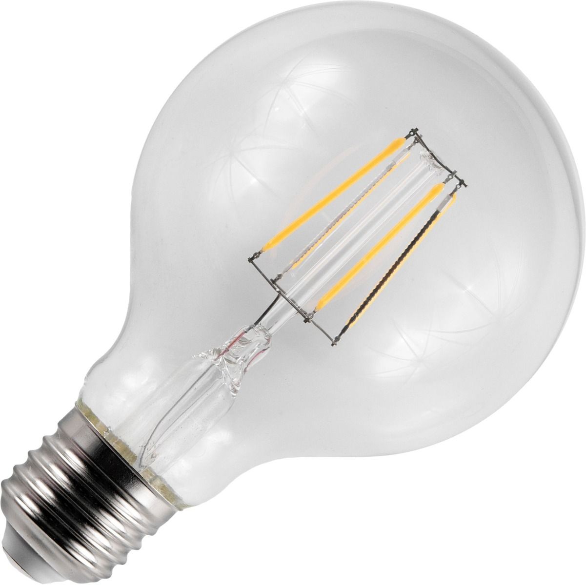Schiefer led filament e27 bol 4.5w g80x120mm 2700k helder dimbaar