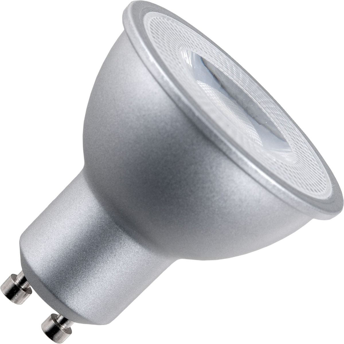 Schiefer LED GU10 50x55mm 540Lm 7W 2700K 827 60° AC 230V Dim Silver
