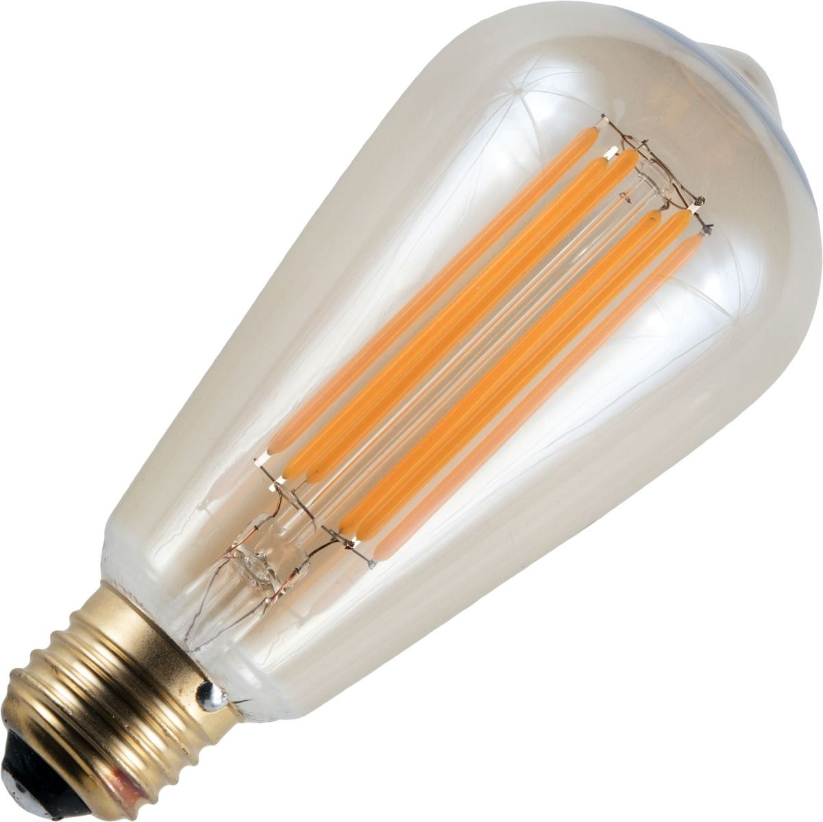 Schiefer led filament e27 rustika 6.5w st64x143mm 2200k goud dimbaar
