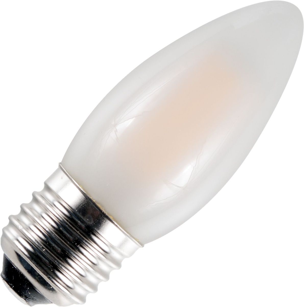Schiefer led filament e27 kaars 4w c35x100mm 2500k mat dimbaar
