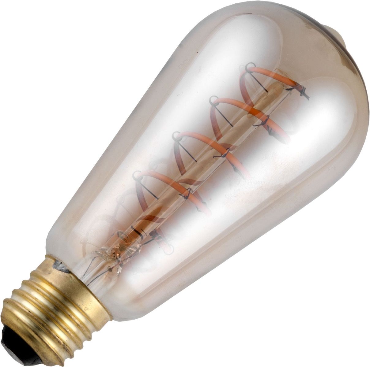 Schiefer led filament e27 flex rustika 4.5w st64x140mm 2200k goud