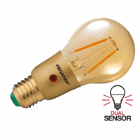 Megaman LED E27 3W Sensor Goud 2200K