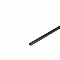 SLV Onderdeel | GRAZIA 10 LED opbouwprofiel | standaard | geribbeld | 2 m | zwart