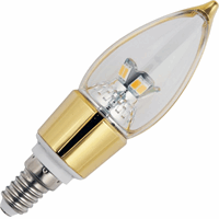 Schiefer  E14 Candle C35,5x121mm 320Lm 4.5W 3000K 830 AC 230V Gold Dim