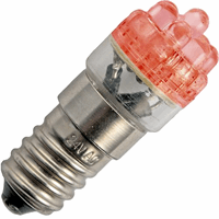 Schiefer  8x Single LED T18x45mm 24V 20mA AC/DC Red 25Khrs