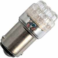 Schiefer  8x Single LED T18x45mm 220V 10mA AC White 25Khrs