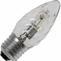 Schiefer  Halo E27 Candle 35x100mm 230/240V 28W Clear 2.000hrs Twisted