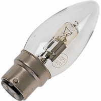 Schiefer  Halo Ba22d Candle 35x100mm 230/240V 28W Clear 2.000hrs
