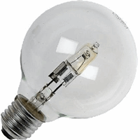 Schiefer halogeenlamp e27 bol 28w 80x117mm 230/240v 2800k