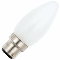 Schiefer  Ba22d Candle C35x98mm 235V 40W 3C-9 RC Frosted 1.000hrs