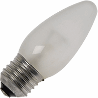 Schiefer  E27 Candle C35x95mm 235V 60W C-3A RC Frosted 1.000hrs