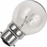 Schiefer  Ba22d G45x72mm 235V 25W 180lm CC-3A RC Clear 1.500hrs