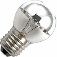 Schiefer E27 gloeilamp 40W kopspiegel 45x72mm 230v zilver