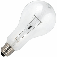 Schiefer  E27 GLS 80x160mm 230V 300W 5-CC9 RC Clear 1.500hrs