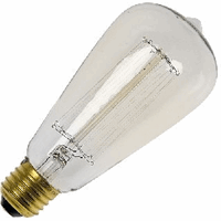 Schiefer  E27 Deco ST64 64x143mm 220-240V 100W Clear 3.000hrs