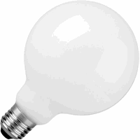 Schiefer gloeilamp E27 globe 40w 80x114mm 230v opaal