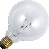 Schiefer  E27 Globe 95x130mm 230V 40W CC-5A RC Clear 1.500hrs