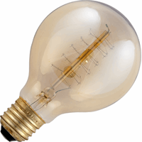 Schiefer  E27 Deco Globe 80x120mm 220-240V 40W Gold 1.000hrs
