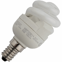 Schiefer  CFL T2 Full Spiral 39x81mm 230V 5W 2700K 290Lm 10Khrs