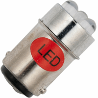 Schiefer  3x Single LED T16x35mm 48V 20mA AC/DC Red 20Khrs