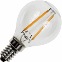Spl  Filamentled Ball G45x75mm 230V 140Lm 2W 827 AC Clear Non-Dim