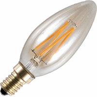 Spl  Filamentled Candle C35x100mm 230V 250Lm 4W 920 AC Gold Dim