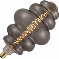 Spl  Filamentled BIG FleX Lampion 200x335mm 230V 140Lm 6W 822 Smoke Dim