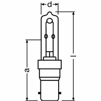 Ledvance 64406 CERAM 60W 230V B15D FS1