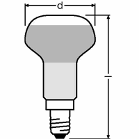 Ledvance 64545 R50ECO 42W 230V E14 FS1