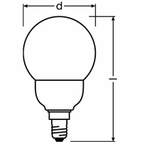Ledvance DULUX CLP 9W/827 220-240V E14 FS1