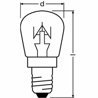 Ledvance SPC.T26/57 CL 15W 230V E14 FS1