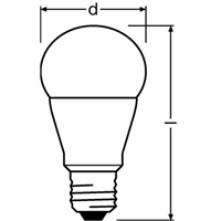 Ledvance PCLA75DIM FR 9W/827 230V E27 FS1